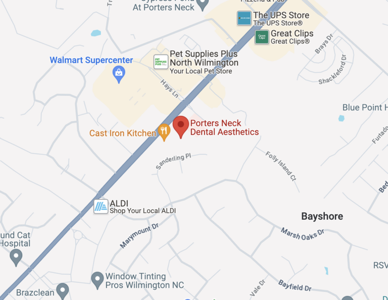 Google Maps image of Porters Neck Dental Aesthetics.
